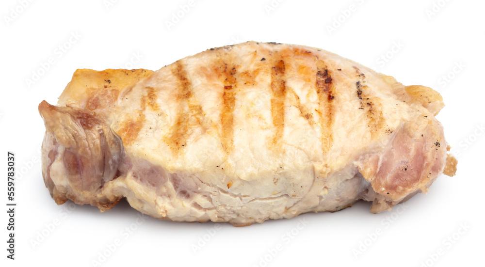 grill pork isolated on white background grill pork isolated on white background
