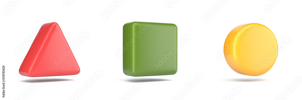 Three basic shape 3D Three basic shape 3D