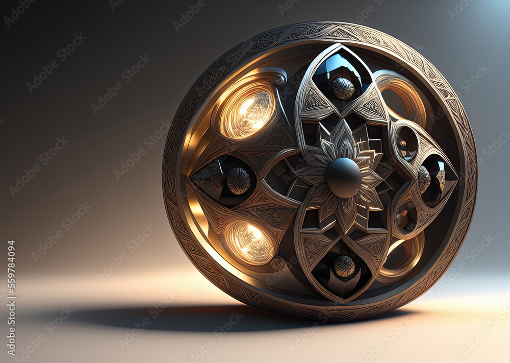 Obraz premium the architecture spinning in infinity . Generative AI