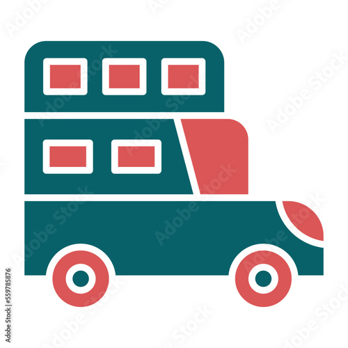 Double Decker Icon Style