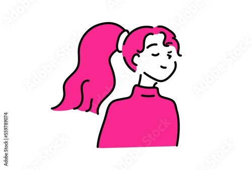 前向きな女性