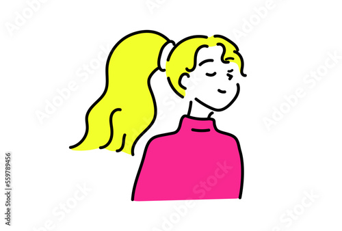 リラックスしている女性