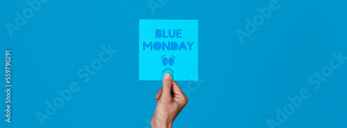 sign with the text blue monday, web banner