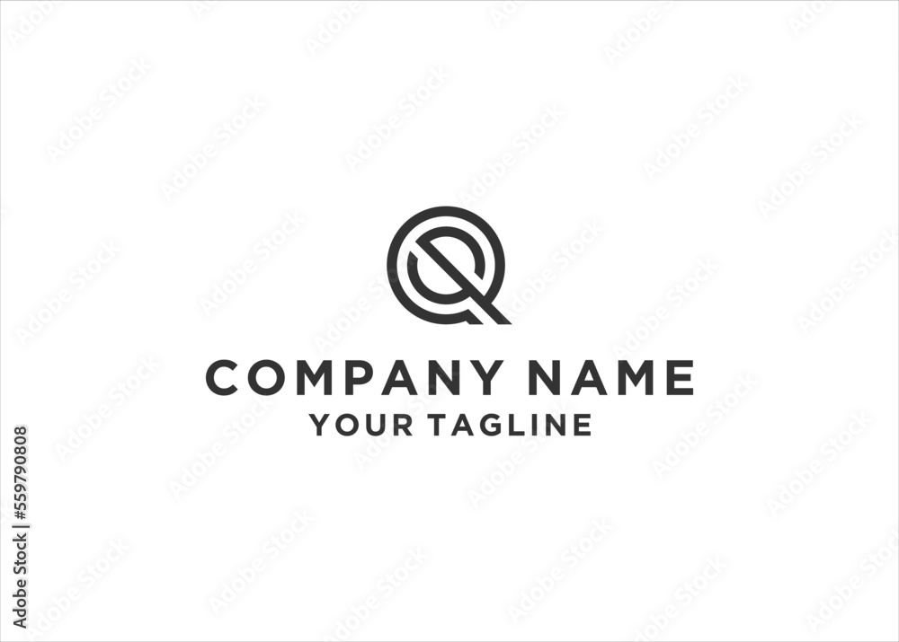 initial Letter QS Monogram Logo Design Vector initial Letter QS Monogram Logo Design Vector