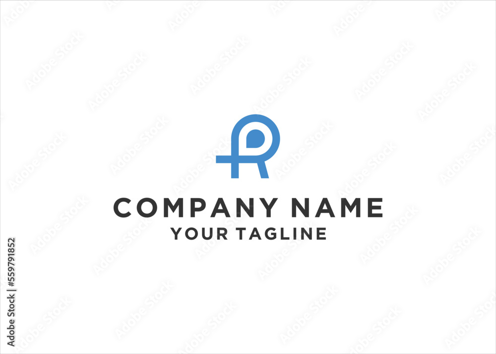 Initial Letter R Monogram Logo Design Vector Initial Letter R Monogram Logo Design Vector
