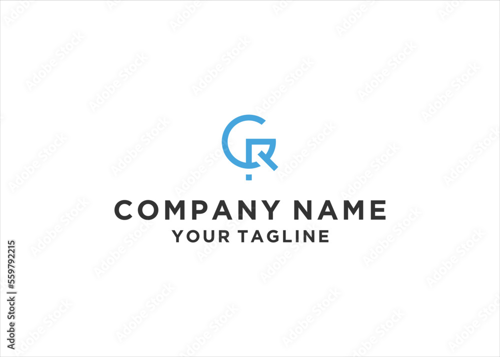 Initial Letter CR Monogram Logo Design Vector Initial Letter CR Monogram Logo Design Vector