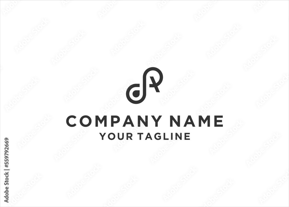 Initial Letter RD Monogram Logo Design Vector Initial Letter RD Monogram Logo Design Vector