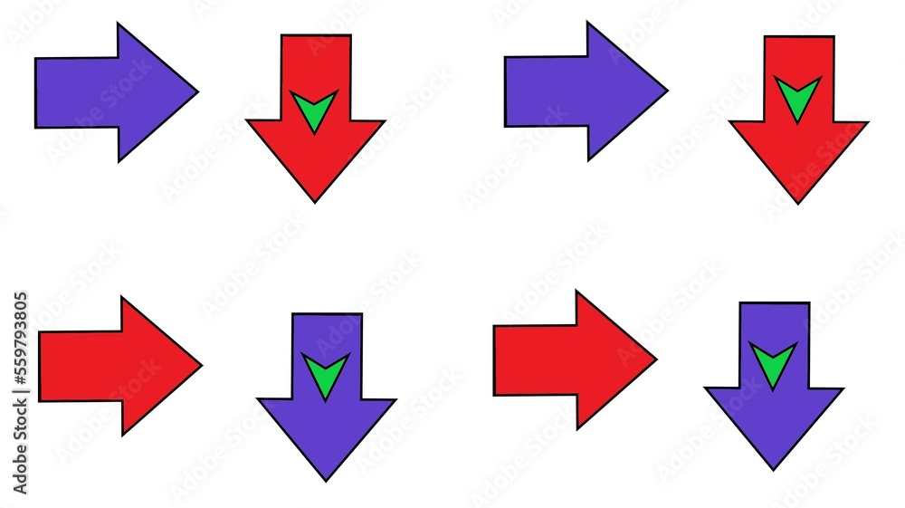 set of arrows set of arrows
