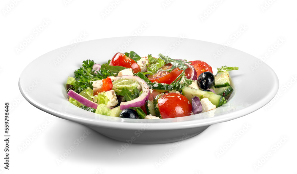 vegetable salad with feta cheese vegetable salad with feta cheese