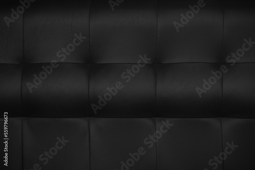 Leather texture of the black sofa.