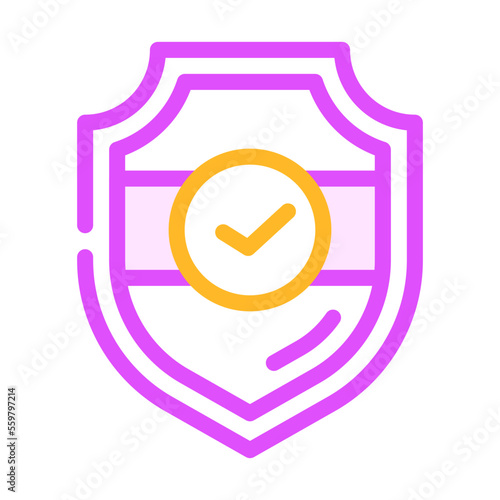 protection esg color icon vector. protection esg sign. isolated symbol illustration