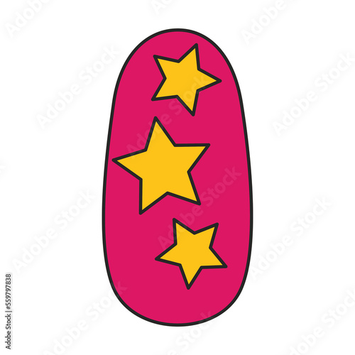 Nail of manicure vector icon.Color vector icon isolated on white background nail of manicure.