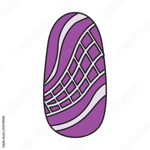 Nail of manicure vector icon.Color vector icon isolated on white background nail of manicure.