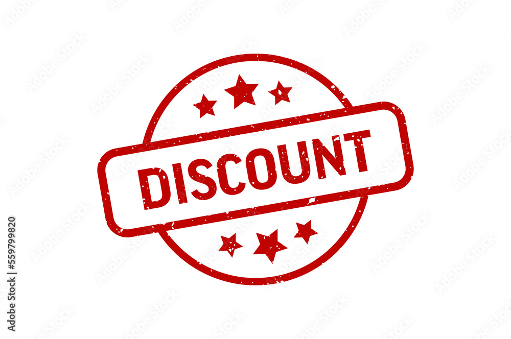 Discount - Stamp, Imprint, Seal Template. Vector Stock Illustration Discount - Stamp, Imprint, Seal Template. Vector Stock Illustration