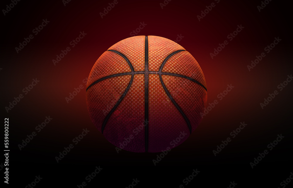basketball illustration against the abstract black and red  background  