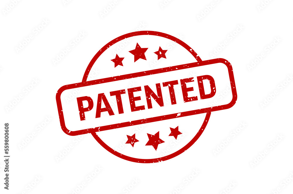 Patented - Stamp, Imprint, Seal Template. Vector Stock Illustration