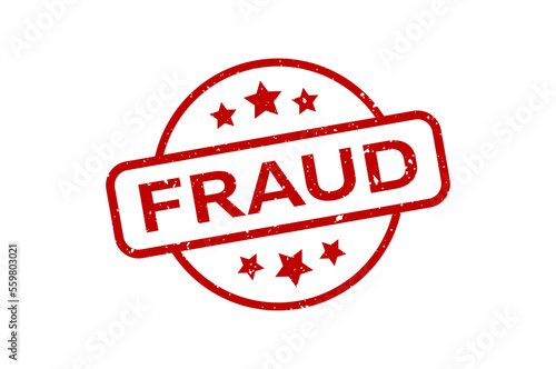 Fraud - Stamp, Imprint, Seal Template. Vector Stock Illustration
