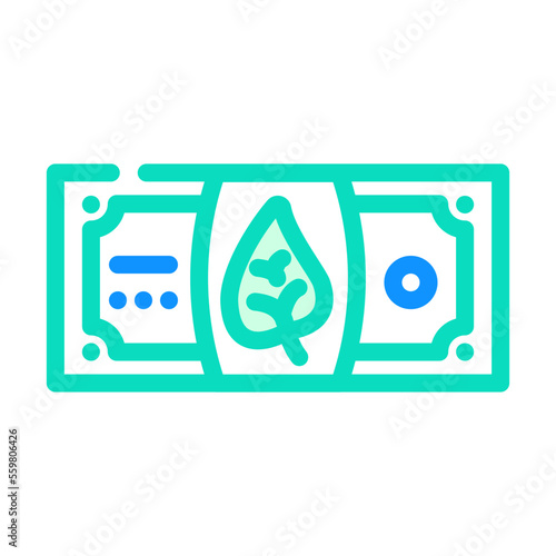 profit esg color icon vector. profit esg sign. isolated symbol illustration