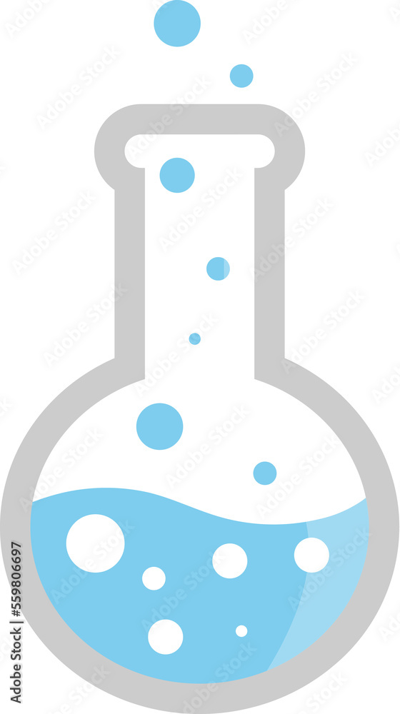 Chemistry flask science icon Chemistry flask science icon