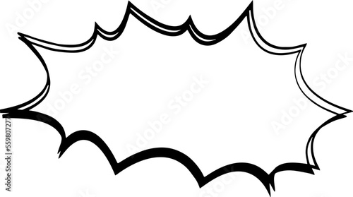 Comic speech bubble with swear words symbols. Hand drawn speech bubble	