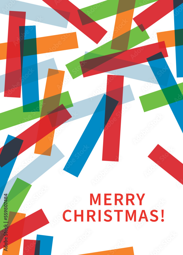 Fototapeta premium christmas card with paper lines