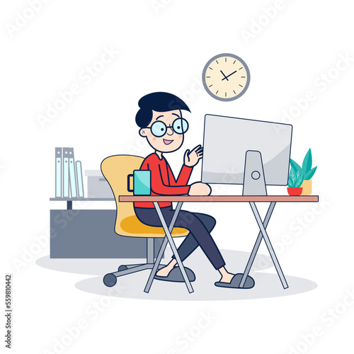 work for home with your computer to prevent virus infection