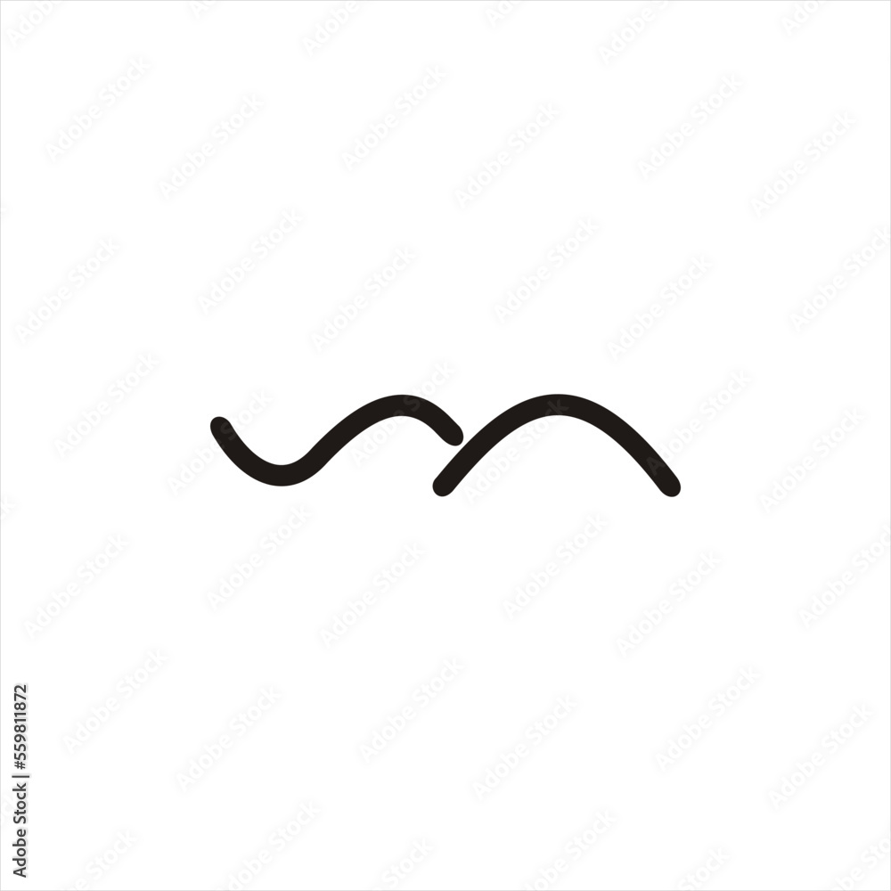 Abstract wave vector logo design with letter S N concept. Abstract wave vector logo design with letter S N concept.