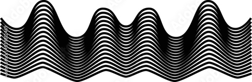 Music wave sound flat vector icon. Audio technology, music pulse.