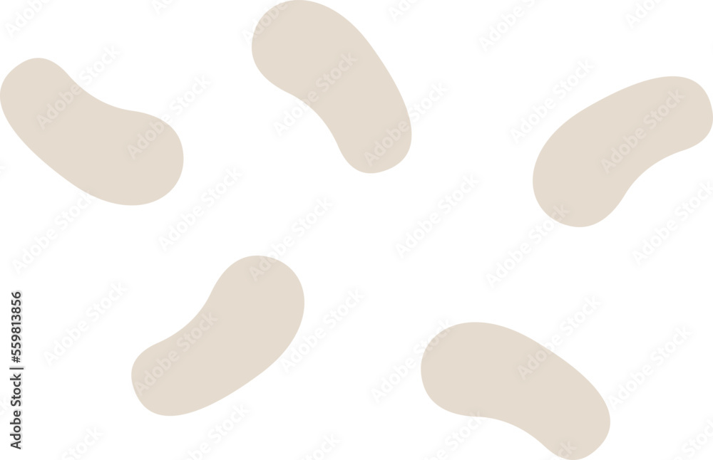 Hand drawn abstract spots flat icon Hand drawn abstract spots flat icon