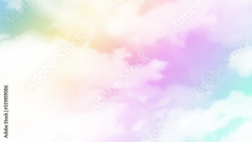 Pastel sky background with clouds
