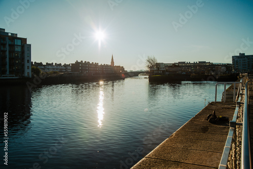 Photography The town of dublin in irland