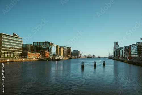 Photography The town of dublin in irland