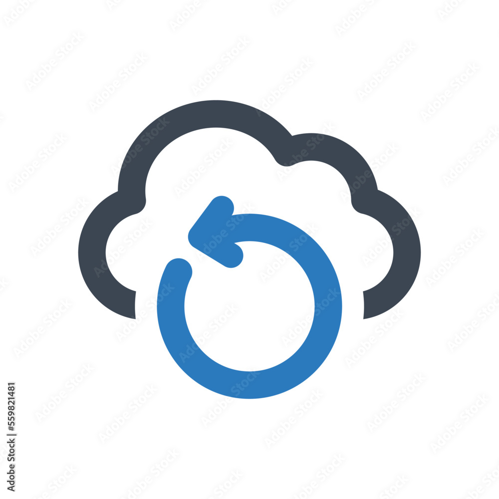 Backup Cloud icon - vector illustration . Backup, Cloud, Data, Recovery, Storage, Sync, Restore, Refresh, update, Network, Server, line, outline, icons . Backup Cloud icon - vector illustration . Backup, Cloud, Data, Recovery, Storage, Sync, Restore, Refresh, update, Network, Server, line, outline, icons .