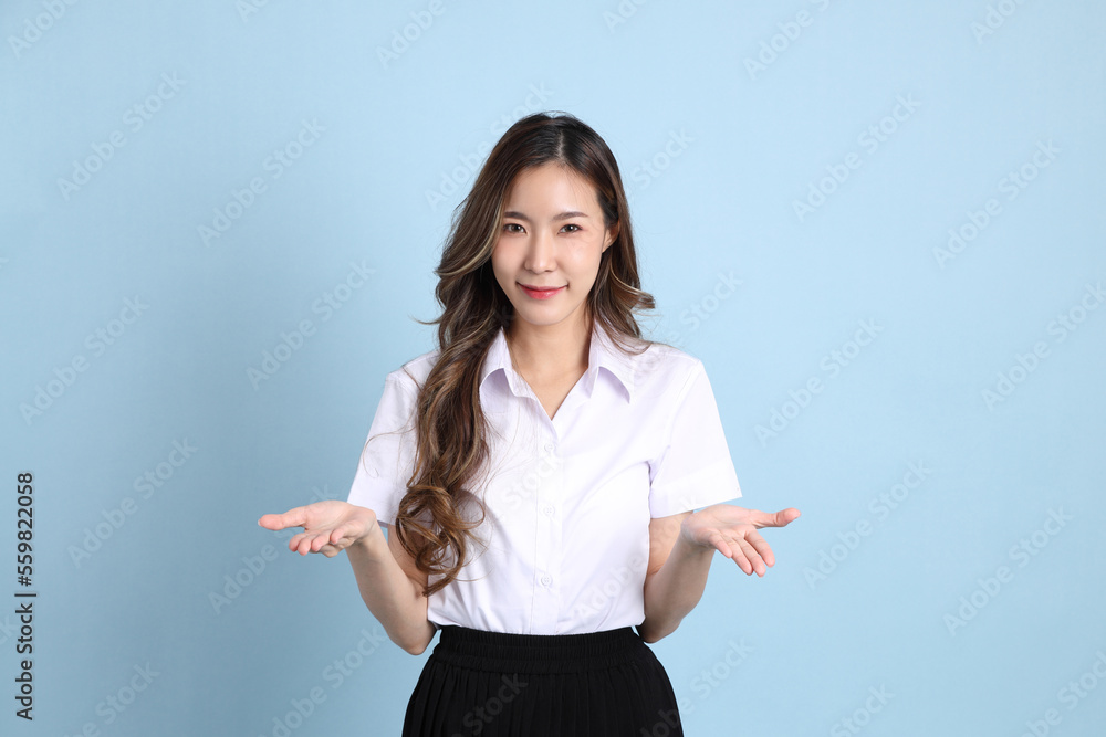 Girl in Student Uniform