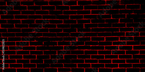 Black and red brick wall pattern