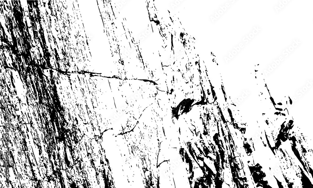 Fototapeta premium Cracks white wall texture, vector template. Broken cracked material background