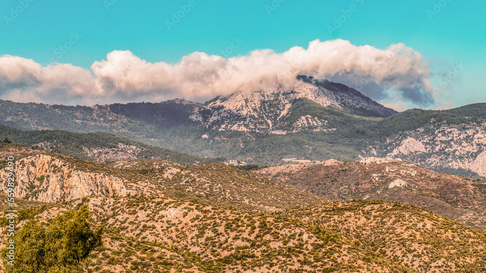 landscape with the mountains of Turkey
