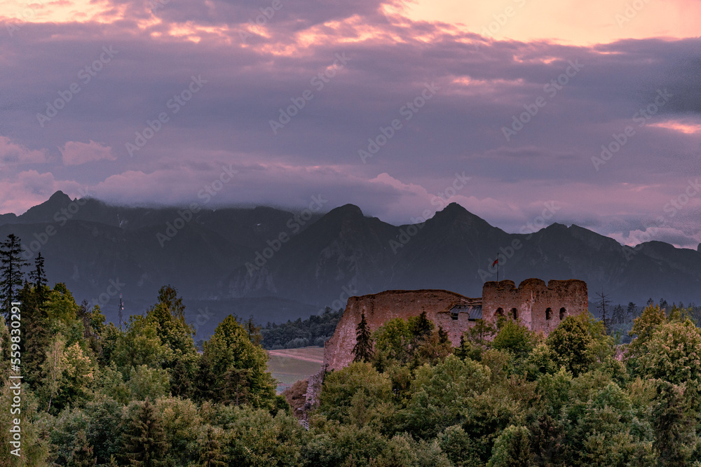 zamek, tatry, pieniny, góry