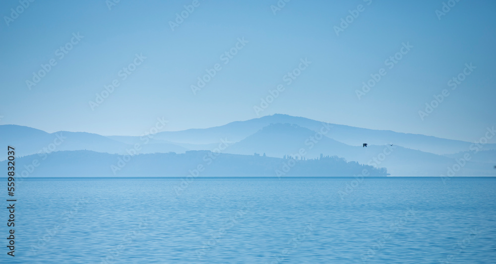 View of Trasimeno lake, Perugia, Tuscany, Italy. View of Trasimeno lake, Perugia, Tuscany, Italy.