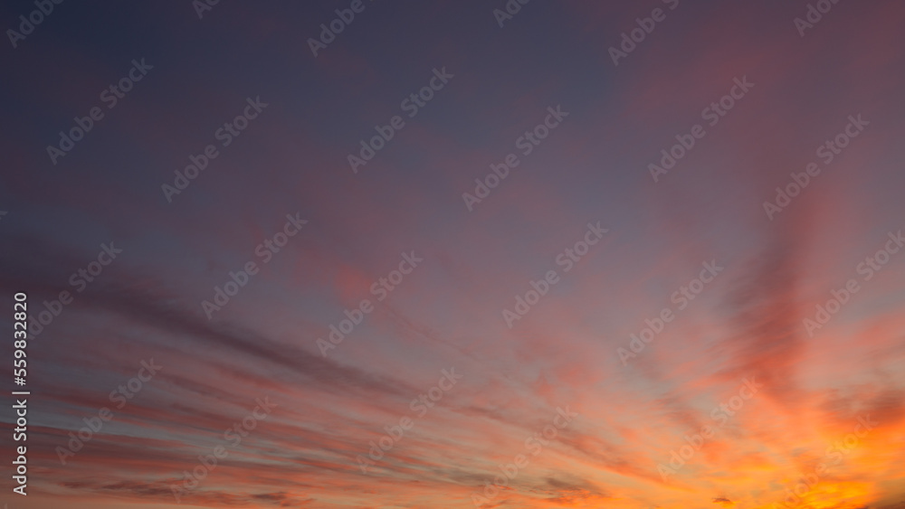 Fototapeta premium Bright and colorful dawn. beautiful early morning