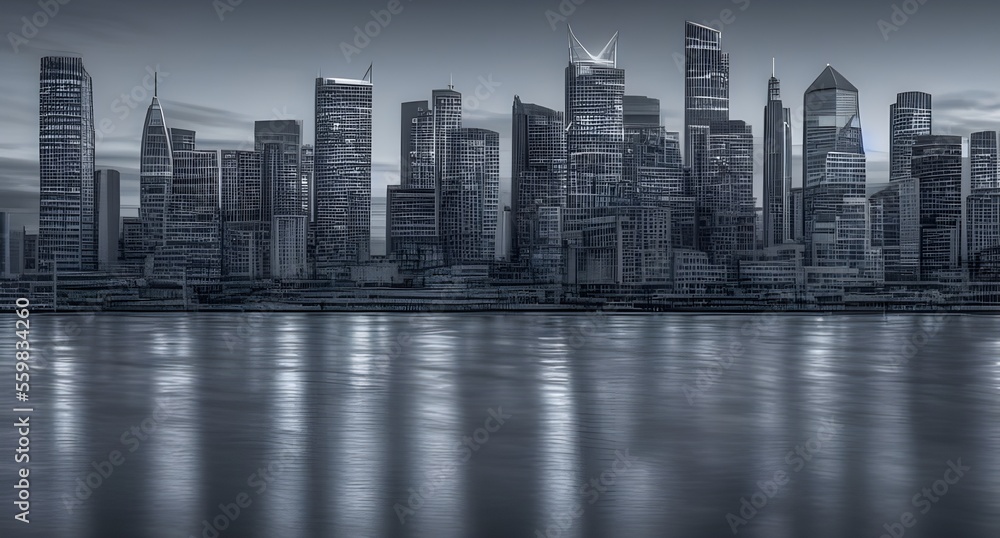 City Skyline . Generative AI