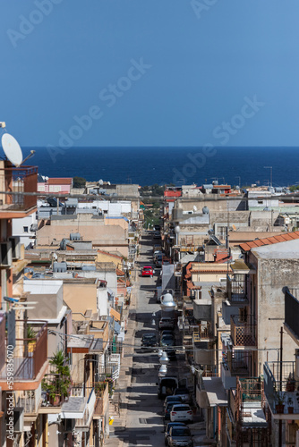 View of Pachino, a small town in southern Sicily, Italy.