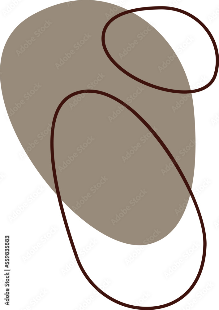 Hand drawn abstract spots flat icon Hand drawn abstract spots flat icon