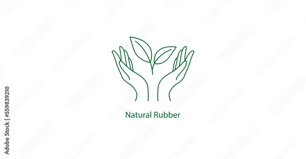 natural rubber icon vector illustration 