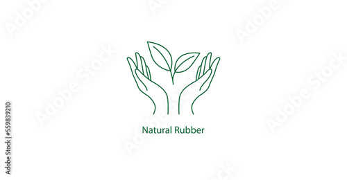 natural rubber icon vector illustration 