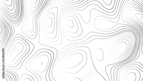 Topographic map. 	
Abstract white topography vector background. Line topography map design. The concept of conditional geographical pattern and topography.	
