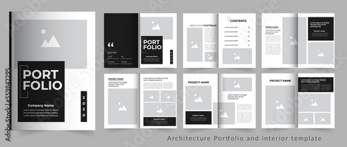 Modern Architecture Portfolio or interior template