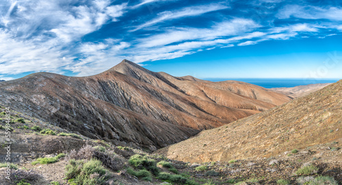 Fuerteventura mountains on the west coast near Betancurioa, Spain
