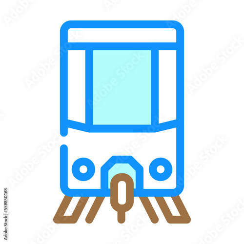 funicular transport vehicle color icon vector. funicular transport vehicle sign. isolated symbol illustration