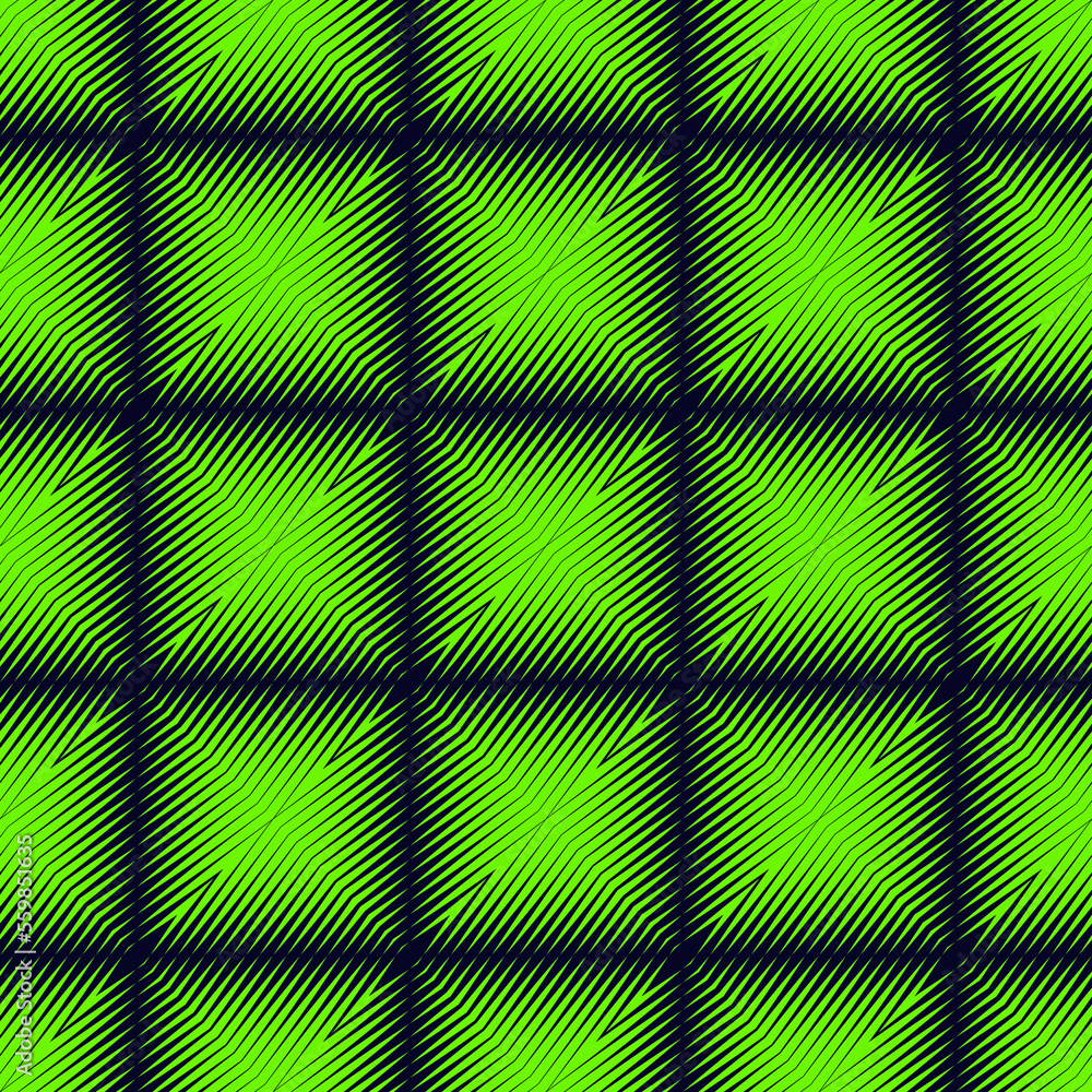 Halftone line background. Vector seamless pattern with diagonal lines, halftone stripes, square tiles. Sport style, urban art texture. Neon green and black color. Gradient effect. Trendy geo design Halftone line background. Vector seamless pattern with diagonal lines, halftone stripes, square tiles. Sport style, urban art texture. Neon green and black color. Gradient effect. Trendy geo design